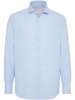 Brunello Cucinelli chemise classique - Bleu - thumbnail