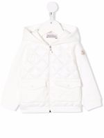 Moncler Enfant veste à empiècements matelassés - Blanc