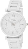 Horlogeband Fossil ES4401 Staal Wit 16mm