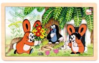 Bino legpuzzel Little Mole and Rabbits junior 30 cm 15 delig