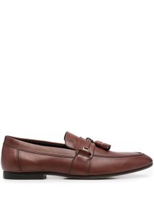 Tod's mocassins en cuir à glands - Marron