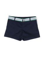 Ralph Lauren Kids short ceinturé à rayures - Bleu - thumbnail