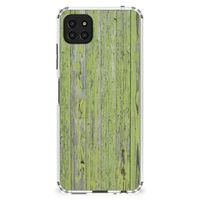 Samsung Galaxy A22 5G Stevig Telefoonhoesje Green Wood