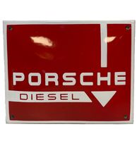 Porsche Diesel Emaille Bord 20 x 16 cm - thumbnail