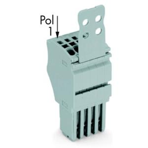 WAGO 2020-106/133-000 Connector, female Grijs 25 stuk(s)