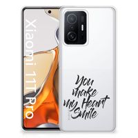 Xiaomi 11T | 11T Pro Siliconen hoesje met naam Heart Smile