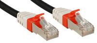 LINDY 45365 RJ45 Netwerkkabel, patchkabel CAT 6A S/STP 3.00 m Zwart 1 stuk(s) - thumbnail