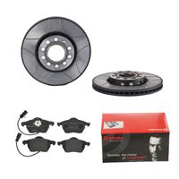 Remmenset, remschijf BREMBO, Remschijftype: Binnen geventileerd, Inbouwplaats: Vooras, u.a. für Audi, Skoda, Seat - thumbnail