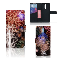 Nokia 3.2 Wallet Case met Pasjes Vuurwerk