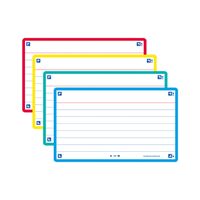 Flashcard Oxford 2.0 75x125mm 80vel 250gr lijn assorti - thumbnail