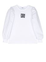 MSGM Kids blouse à volants - Blanc - thumbnail