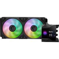 MSI MPG CORELIQUID D240 60 mm vloeistofkoeler CPU, 2 x 120 mm ARGB-ventilatoren, antiverdampingsbuizen, GI-koeling - compatibel met AMD- en Intel-sockets