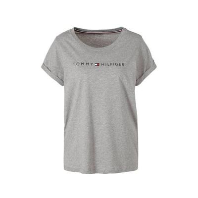 Tommy Hilfiger T-shirt met printopdruk grijs melee