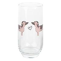Clayre & Eef Waterglas 380 ml Honden Drinkbeker