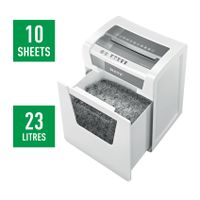 Leitz IQ Office P-5 Papierversnipperaar 10 vellen Cross cut 2 x 15 mm P-5 23 l Ook geschikt voor Nietjes, Paperclips - thumbnail