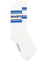 ISABEL MARANT chaussettes Dona en maille intarsia - Blanc - thumbnail