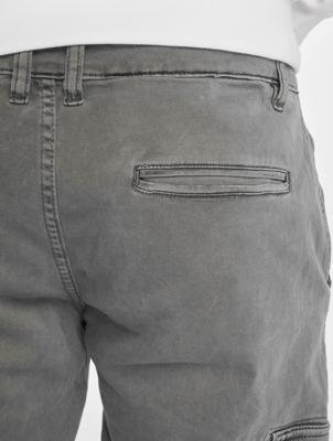 Urban Classics / Cargobroek Washed Cargo Twill Jogging in grijs