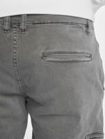 Urban Classics / Cargobroek Washed Cargo Twill Jogging in grijs