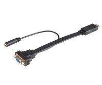 Akasa AK-CBHD18-20BK video kabel adapter 0,2 m HDMI Type A (Standaard) VGA (D-Sub) Zwart - thumbnail