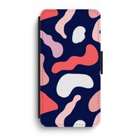 Memphis Shapes Pink: iPhone XR Flip Hoesje - thumbnail