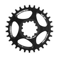 Verbeterd profiel 1X kettingbladen voor SRAM Direct Mount Style Cranks. Dit Blackspire kettingblad is CNC gemaakt 7075 T-6. Dit Snaggletooth kettingblad is geschikt voor SRAM 10/11 speed GXP en BB30 cranks met lange spindle en verwijderbare spider. BB30-modellen met lange spindle zijn onder andere: X0 / X9 Cranks met 38/24, 36/22 en 34/22 ringcombo's. Gesneden uit .313 ″ materiaal voor kracht en een lange levensduur. Voor gebruik in groepen met