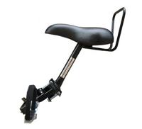 TOM fietszitje voor op buis damesfiets 2 buizen zwart