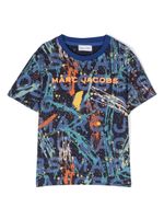 Marc Jacobs Kids t-shirt en coton à imprimé monogrammé - Bleu