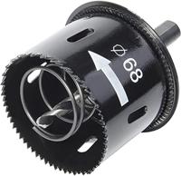 wolfcraft gatenzaag met uitwerper en randverzinker, Ø 68 mm I 2158000 I Voor het installeren van stopcontacten in hout en afwerkplaten, snijdiepte 44 mm