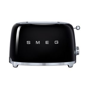 Smeg TSF01BLEU 50's style broodrooster 2X2 geschikt voor twee sneetjes brood, Zwart