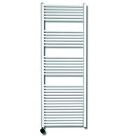 Sanicare elektrische design radiator 45x172cm wit met thermostaat links zwart - thumbnail