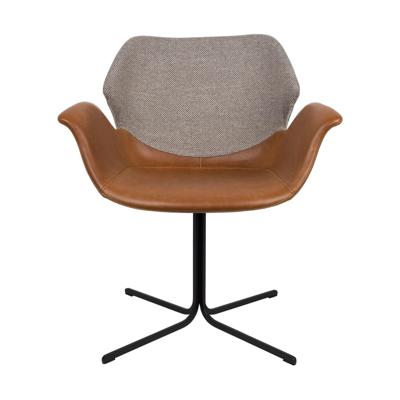 Zuiver Nikki armstoel gestoffeerd fab brown