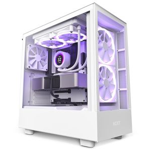 NZXT H5 Elite Midi Tower Transparant, Wit