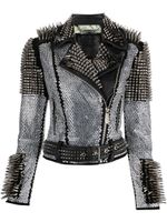 Philipp Plein veste à ornements en cristal - Noir - thumbnail