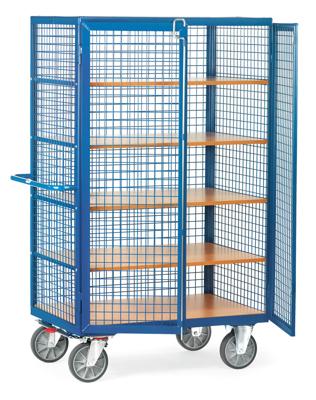 Fetra Hauptartikel 4393 Kastwagen Staal Poedercoating Laadvermogen (max.): 750 kg Stralend blauw (RAL 5007)