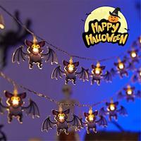 1,5 m 10led halloween lantaarn string ghost festival scène sfeer decoratie lantaarn string spinnenweb vleermuis pompoen death god festival decoratieve lantaarns 1 st Lightinthebox