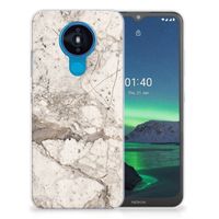 Nokia 1.4 TPU Siliconen Hoesje Marmer Beige - thumbnail