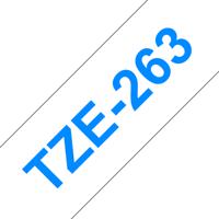 Brother TZe-263 Labeltape Tapekleur: Wit Tekstkleur: Blauw 36 mm 8 m - thumbnail