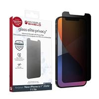 ZAGG InvisibleShield Glass Elite Privacy+ voor de Apple iPhone 12/12 Pro/11/XR (scherm) - Anti-verblinding, slagbescherming, veegvrij, krasbestendig, eenvoudige toepassing
