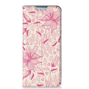 Xiaomi Redmi 10 Smart Cover Pink Flowers