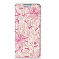 Xiaomi Redmi 10 Smart Cover Pink Flowers - thumbnail