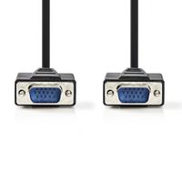 Nedis CCGB59000BK20 Vga-kabel Vga Male - Vga Male 2,0 M Zwart