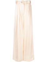 ZIMMERMANN belted silk palazzo pants - Tons neutres - thumbnail