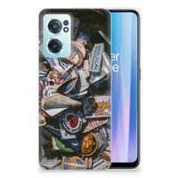 OnePlus Nord CE 2 5G Siliconen Hoesje met foto Badges - thumbnail