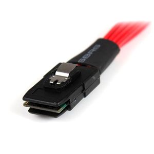 StarTech.com 1m Serial Attached SCSI SAS Kabel SFF-8087 naar 4x Vergrendelbare SATA