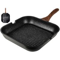 Gusta Granito Fuerte Stone Grillpan 28 cm Zwart/Bruin - thumbnail