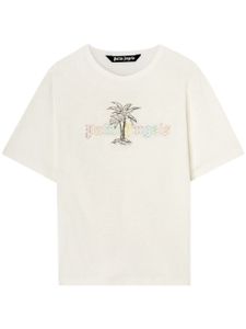 Palm Angels t-shirt à logo imprimé - Blanc