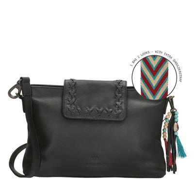 Micmacbags Friendship Schoudertasje Zwart Micmacbags Friendship Schoudertasje Zwart