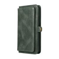 iPhone 16 Plus hoesje - Bookcase - Afneembaar 2 in 1 - Backcover - Pasjeshouder - Portemonnee - Kunstleer - Groen