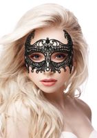 Empress Black Lace Mask - Black - thumbnail