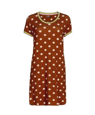 Essenza Essenza nachthemd Loreen dot leather-brown